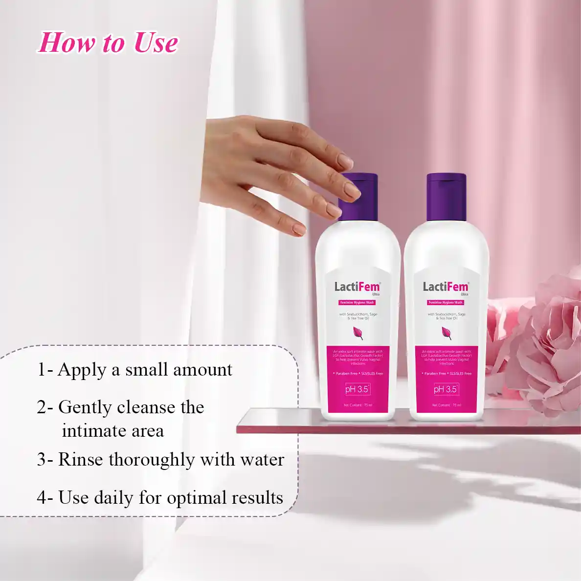 how to use lactifem ultra Intimate Hygiene Wash